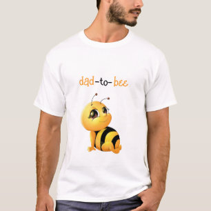 Camiseta Abeja sonriente Baby Shower Dad To Be T-Shirt
