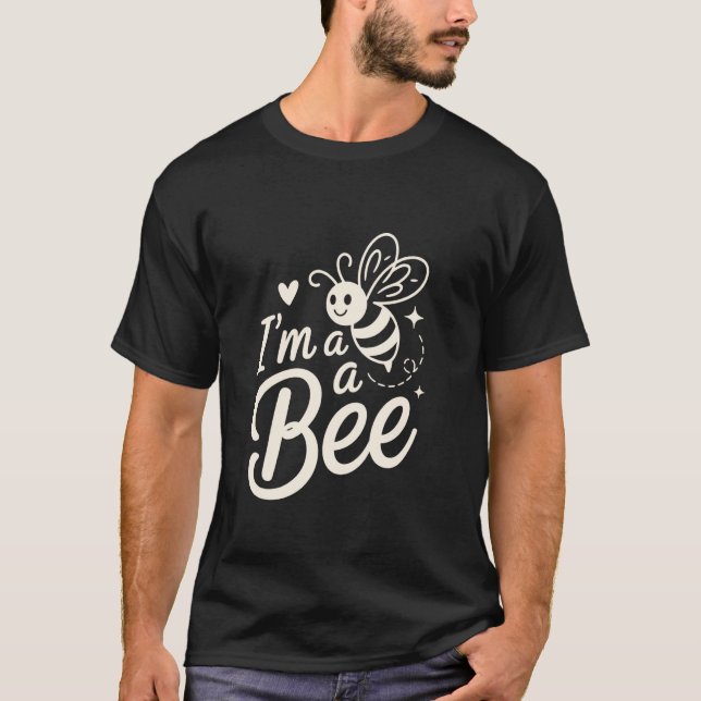 Camiseta Abeja Sonriente Lindo Soy una Abeja Diseño de Inse (Anverso)