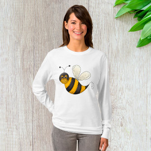 Camiseta Abeja Sonriente Personaje de Abejorro Divertido