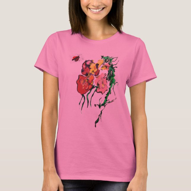 CAMISETA ABEJA Y BOQUET (Anverso)