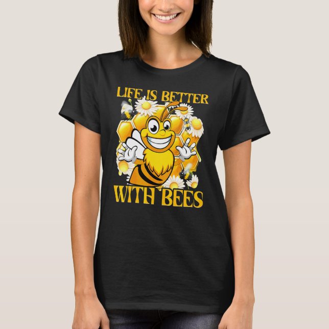 Camiseta Abejas Apicultor  Dicho 42 (Anverso)