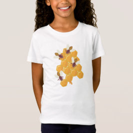 Camiseta Abejas de miel y diseño de mimbre