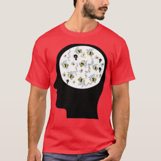 Camiseta Abejas en mi cerebro TDAH Merch Neurodiversidad