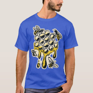 Camiseta Abejas En Un Peine De Miel