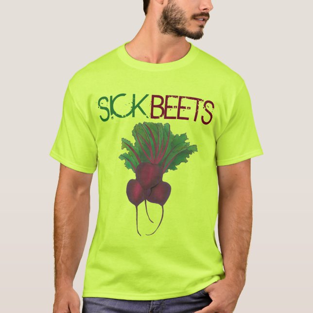 Camiseta Abejas enfermas (Beats) Red Beet Vegetarian Funny  (Anverso)