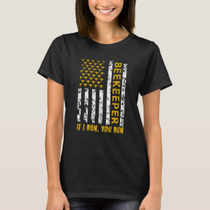 Camiseta Abejas Hombres Mujeres Bandera Estadounidense Abej