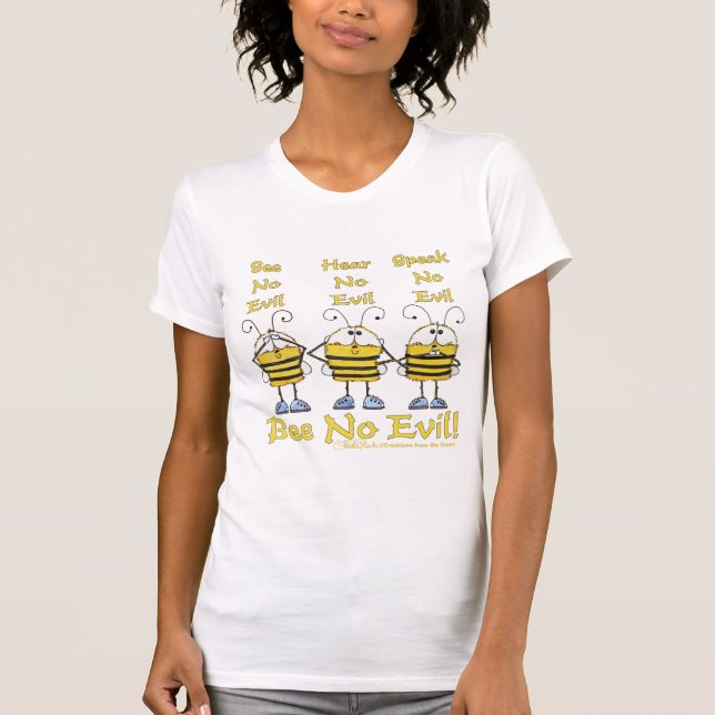 Camiseta Abejas "no malvadas" (Anverso)