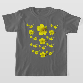 Camiseta Abejas orgánicas en el jardín delantero