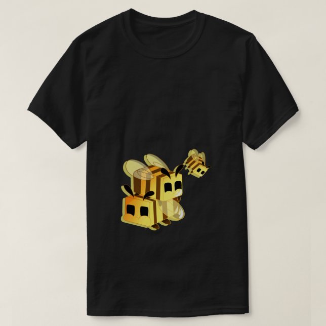 Camiseta Abejas para minecraft 1 (Diseño del anverso)
