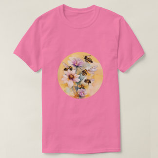 Camiseta Abejas Y Flores