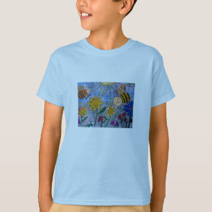 Camiseta Abejas y flores de miel