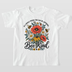 Camiseta Abejas y flores silvestres vintage