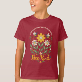 Camiseta Abejas y flores silvestres vintage