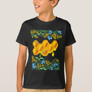Camiseta Abejas Y Miel Floral Retro Ucrania Vyshyvanka Ukr