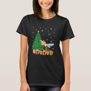 Camiseta Abejorro Abejorro Sombrero de Santa Iluminación de