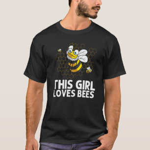 Camiseta Abejorro Para Niñas Apicultor Abeja De Miel