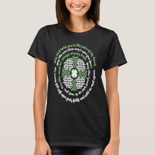 Camiseta Abendecimiento irlandés de nudo celta y 4 suerte d