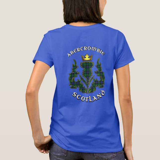 Camiseta Abercrombie Clan Badge & Tartan w/Motto (Reverso)