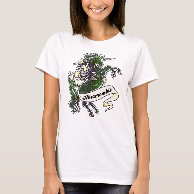 Camiseta Abercrombie Tartan Unicorn (Anverso)