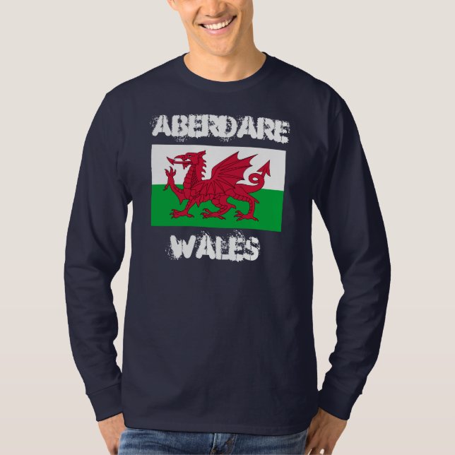 Camiseta Aberdare, Gales con bandera galesa (Anverso)
