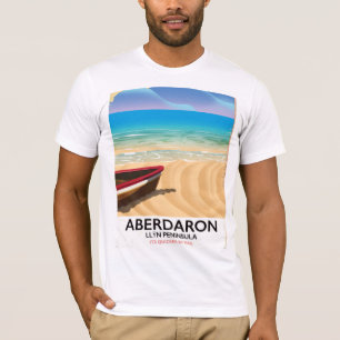 Camiseta Aberdaron, poster de la costa de la Península de L