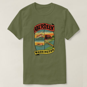 Camiseta Aberdeen Washington Vintage Travel T-Shirt
