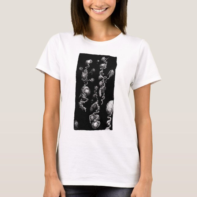 Camiseta Aberraciones orgánicas flotantes (Anverso)