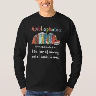 Camiseta Abibliophobia Librarian Reading Books Bookworm R