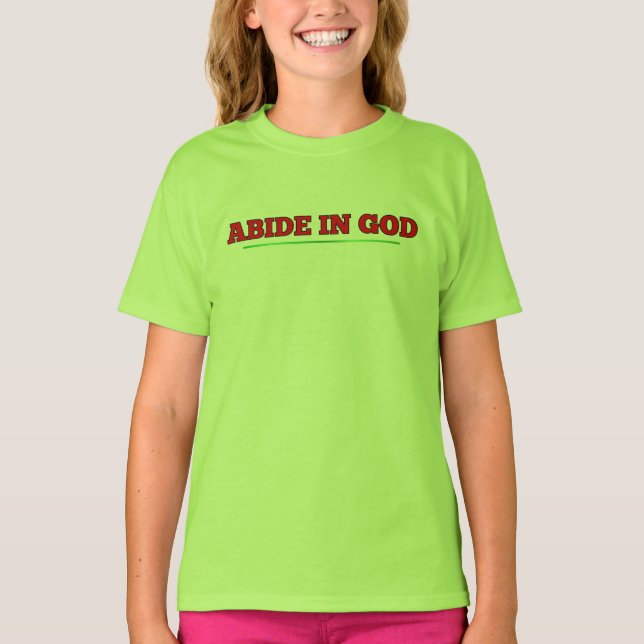 Camiseta Abide a DIOS (Anverso)