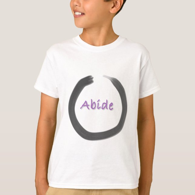 Camiseta Abide Zen Buddhist Enso Circle (Anverso)