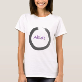 Camiseta Abide Zen Buddhist Enso Circle