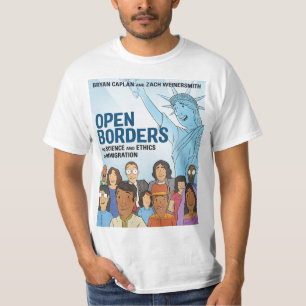 Camiseta abierta de fronteras