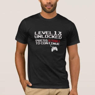 Camiseta abierta del cumpleaños del videojuego de