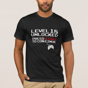 Camiseta abierta del cumpleaños del videojuego del