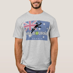Camiseta abierta del vintage de Melbourne del
