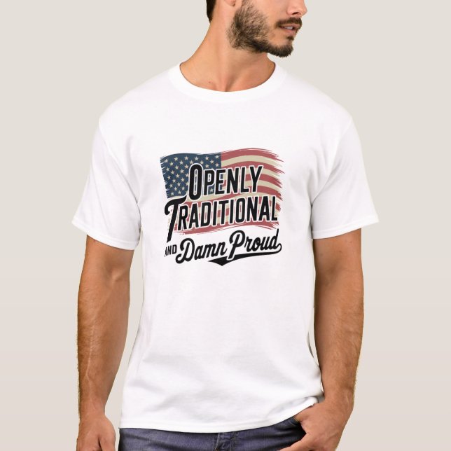CAMISETA ABIERTAMENTE TRADICIONAL (Anverso)