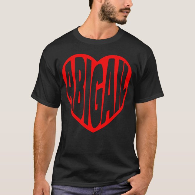 Camiseta Abigail en mi Corazón retro (Anverso)