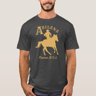 Camiseta Abilene Kansas USA Cowboy Brown