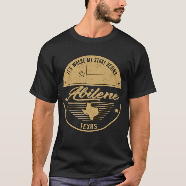 Camiseta Abilene Texas es donde comienza mi historia (Anverso)
