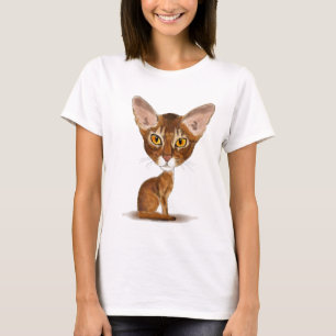 Camiseta Abisinio de la caricatura