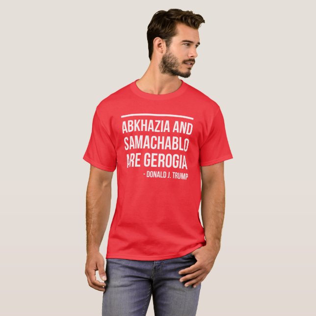 CAMISETA ABJASIA Y SAMACHABLO SON GEORGIA - TRIUNFO DE LA (Anverso completo)
