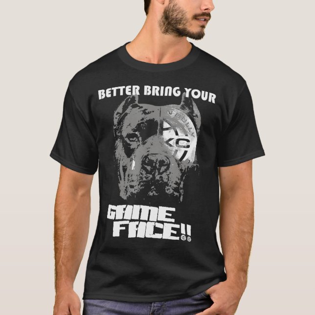 Camiseta Abkc Mejor Traiga Su Cara De Juego Bully Pit Bull (Anverso)