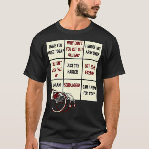 Camiseta Ableismo Bingo Humor De Discapacidad Para Personas