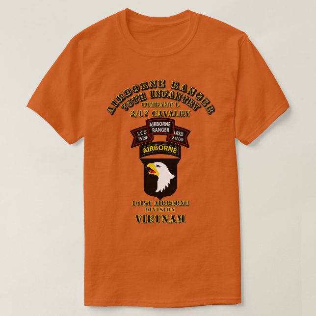 Camiseta Abn Rgr 2 17 Cav 101Abn Div Vietnam (Diseño del anverso)
