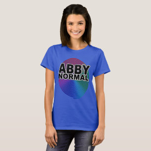 Camiseta Abnormal Abby Normal Colorada Espiral Warped Mujer