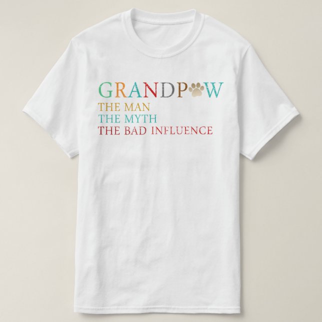 Camiseta abofetear al hombre el mito la mala influencia (Diseño del anverso)