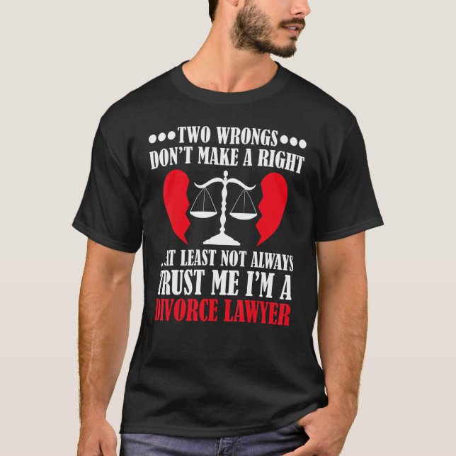 Camiseta abogada de divorcio abogada de graduados de divorc (Anverso)