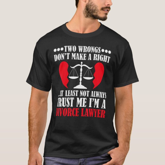 Camiseta abogada de divorcio abogada de graduados de divorc (Anverso)