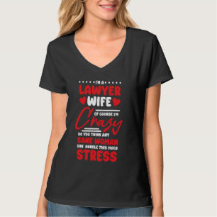 Camiseta Abogada Diseño de Esposa en Derecho Paralegal para