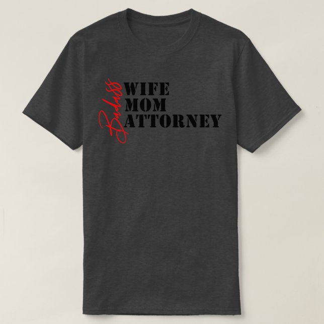 Camiseta Abogada Fashion Badass Wife Mamá Fiscal 2 (Diseño del anverso)
